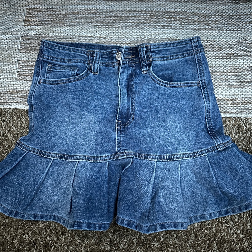 Celebrity Pink Dark Blue Denim Skirt